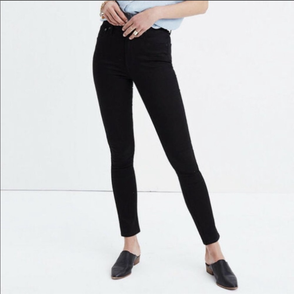 Madewell Black 10” High-Rise Skinny Pant